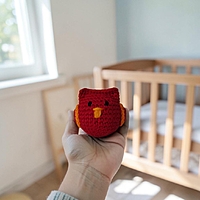 Crochet Owl Small Rattle
