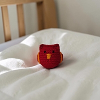 Crochet Owl Small Rattle