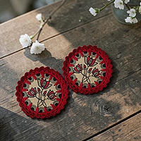 Madhubani Coaster Lotus