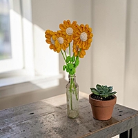 Crochet Large Yellow Daisy Flower Crochet Large Yellow Daisy Flower