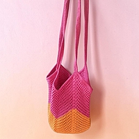 Bucket Bag Large Pink and Orange