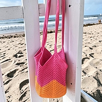 Bucket Bag Large Pink and Orange