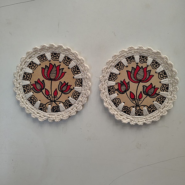 Madhubani Coaster Lotus