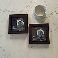 Kingfisher Wooden Coaster