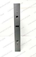 Square grey MS GI outdoor LED cabinet 960 x 960 mm, 320 x 160 modules, back service – Lumina