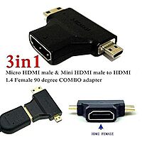 Hdmi F To Mini + Micro Adaptor