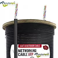 Multybyte Cat6 Cable Outdoor (Dual Cotted) 305M