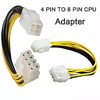 4 Pin Male to 8 Pin Female EPS Power Cable Adapter