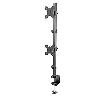 Monitor Stand Height Adjustable Arm Mount (Dual) - Screw Type