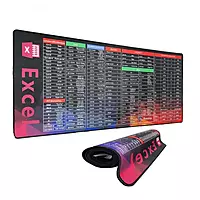 Gaming Mouse Pad with Excel Shortcut Keys (90x40cm)