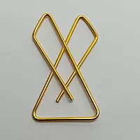 Metal Saree Pleats pins(x-pin) goldan 1 Silver 1