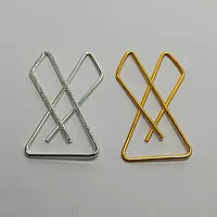 Metal Saree Pleats pins(x-pin) goldan 1 Silver 1