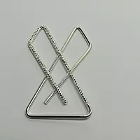 Metal Saree Pleats pins(x-pin) goldan 1 Silver 1