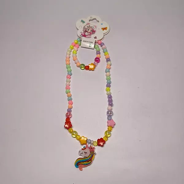 Pack of kids necklace and bracelet
