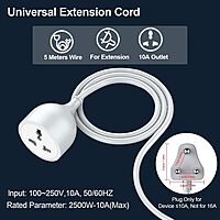 Power Extension Cord 2 Pin (Male to Female) - 5M