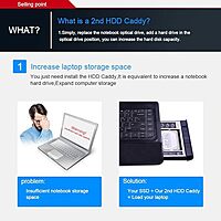 Laptop DVD Caddy 12.7mm