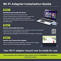 Multybyte 150Mbps USB Wi-Fi 4 Dongle