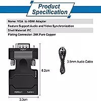 VGA to HDMI Converter with Audio