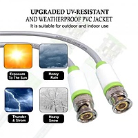 BNC Coaxial Cable (Platinum) - Pack of 10