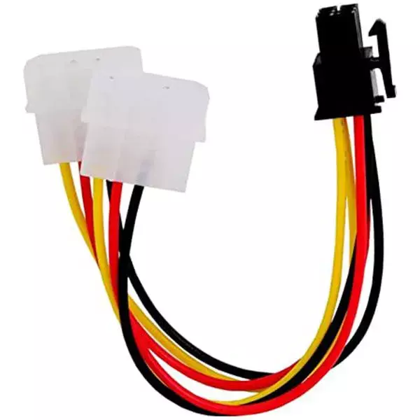 2 Smps Male to 6 Pin Female Power Cable