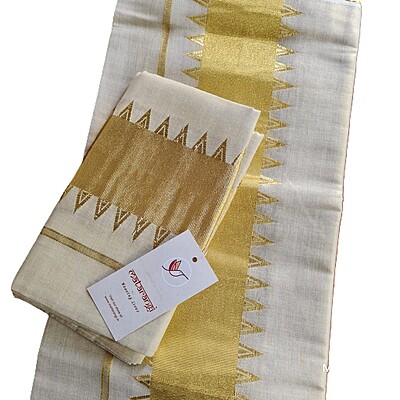 Matarangi Handloom Tissue Kerala Set Mundu