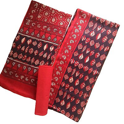 Matarangi Black Modal Silk Cotton Salwar Material