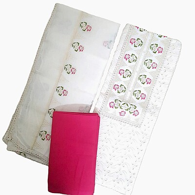 Matarangi Cream Hakoba Salwar Material