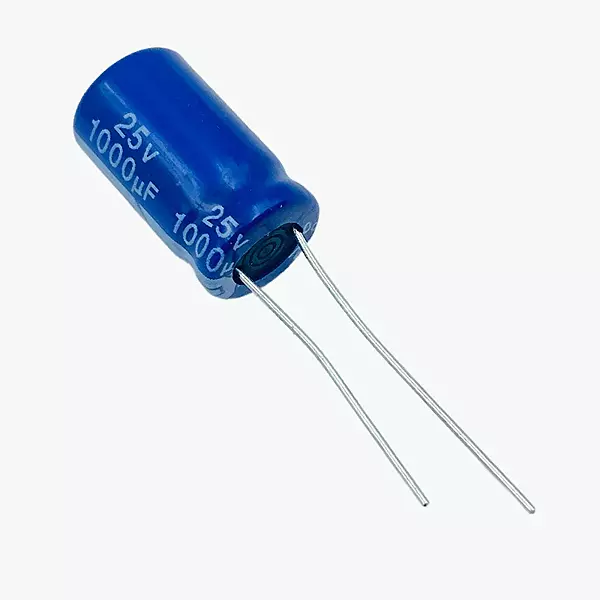 1000uF 25V Radial Electrolytic Capacitor - Through Hole Package