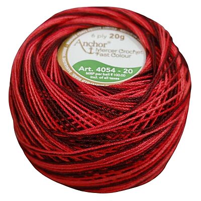 Anchor Mercer Crochet 1206 Multi Black Red