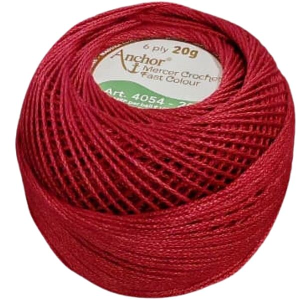Anchor Mercer Crochet 20 Light Maroon