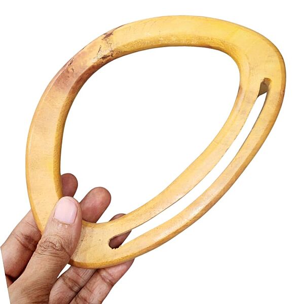Bag Handle- D shaped Light Wood