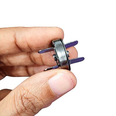 Bag Magnetic Button With Pin Black Silver