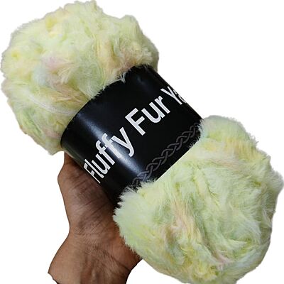 Fluffy Fur Yarn 82 Spring Custard Fluffy Fur Yarn 82 Spring Custard
