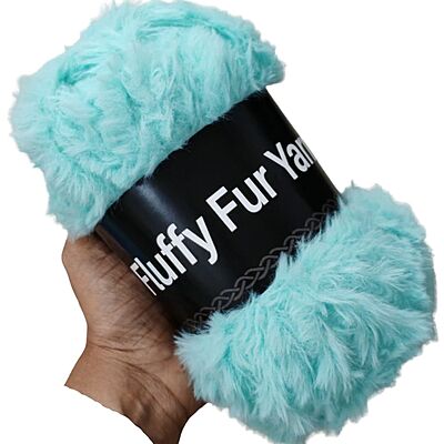 Fluffy Fur Yarn 84 Lite Turquoise Fluffy Fur Yarn 84 Lite Turquoise