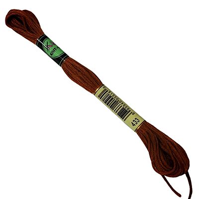 KnitWit Embroidery Thread 433 Chocolate Brown KnitWit Embroidery Thread 433 Chocolate Brown