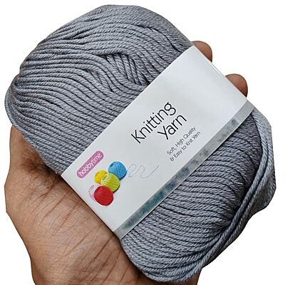 Hobbytime Knitting Yarn 115 Steel Grey
