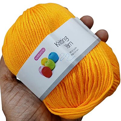 Hobbytime Knitting Yarn 119 Neon Orange