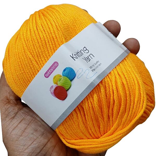 Hobbytime Knitting Yarn 119 Neon Orange