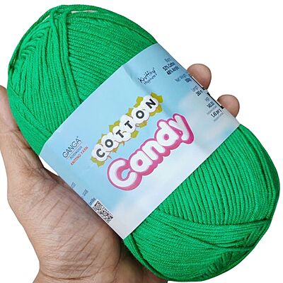 Cotton Candy Yarn 019 Dark Spring Green