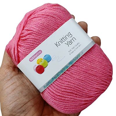 Hobbytime Knitting Yarn 121 Medium Pink