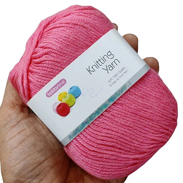 Hobbytime Knitting Yarn 121 Medium Pink