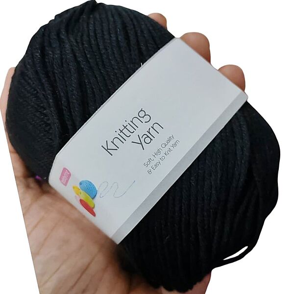 Hobbytime Knitting Yarn 122 Black Hobbytime Knitting Yarn 122 Black