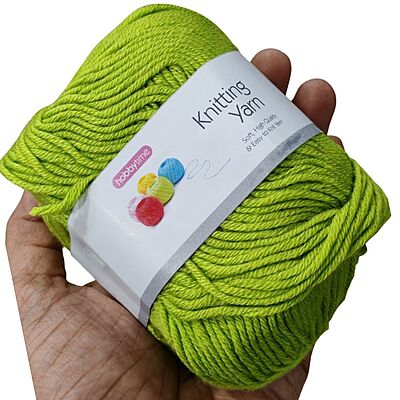Hobbytime Knitting Yarn 126 Pea Green