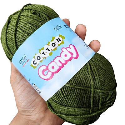 Cotton Candy Yarn 021 Army Green