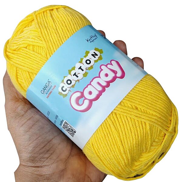 Cotton Candy Yarn 002 Yellow