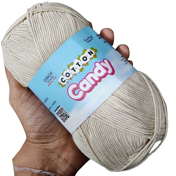 Cotton Candy Yarn 003 Ivory