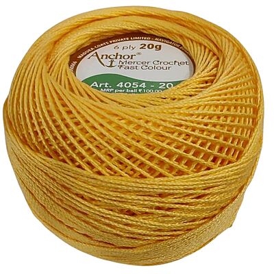 Anchor Mercer Crochet 302 Yellow Orange