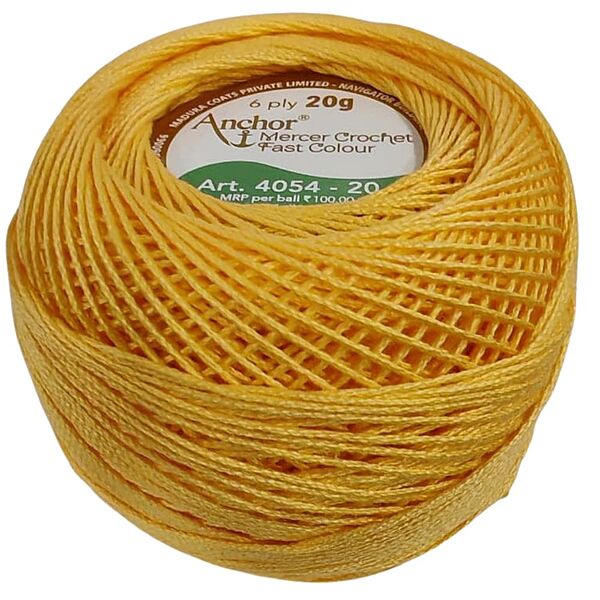 Anchor Mercer Crochet 302 Yellow Orange