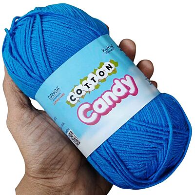 Cotton Candy Yarn 022 Water Blue