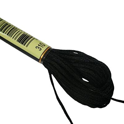 KnitWit Embroidery Thread 310 Black